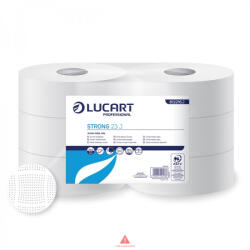 Lucart Strong 23 J Nagytekercses toalettpapír 2 rtg. 100% cell. hófehér, 23 cm. 185m. 6tek/csom 812216J