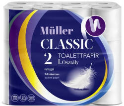 Müller toalettpapír Classic 24tek. 2rtg 100% cell