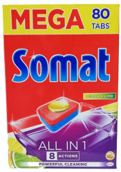 Somat mosogatótabletta All in 1 80db-os Lemon & Lime