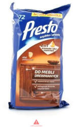Presto Clean törlőkendő 72db-os Fa felületekre