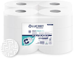 Lucart Aquastream 150 vízben oldódó WC papír 19cm átm. - 2 rétegű, hófehér, 150m , 12tek/csom 812223J