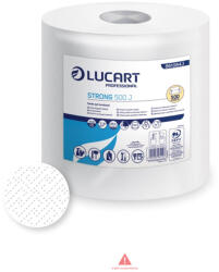 Lucart Strong 500 J univerzális tekercses törlő 2rtg. 500lap, 100% cell. , hófehér, 861084I