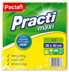  Paclan Practi Maxi univerzális viszkóz törlőkendő 3 db 38cm*40cm - bcbhigienia