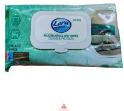 Lara Nedves Törlőkendő 50db-os Hygiene Minden Felületre (Zöld)