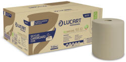 Lucart EcoNatural 155 ID (Cardboard Core) Identity automata adagolású kéztörlőpapír, 2rtg. , havanna 155m, 6tek/krt. 861170