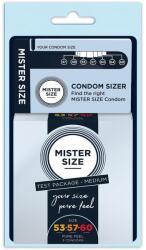 MISTER SIZE Tesztcsomag Péniszmérővel - M (Size 53,75,60) 3 db