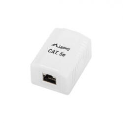 Lanberg falon kívüli aljzat CAT. 5e FTP árnyékolt 1xRJ45 fehér (OS5-0001-W) - aqua