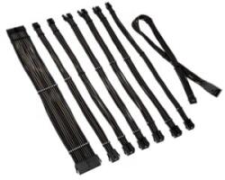 Kolink Core Pro fonott kábelhosszabbító kit 12V-2x6 Type 1 Jet Black/Gunmetal Grey (COREPRO-EK-12VT1-BGM) (COREPRO-EK-12VT1-BGM)