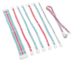 Kolink Core Pro fonott kábelhosszabbító kit 12V-2x6 Type 1 Brilliant White/Neon Blue/Pure (COREPRO-EK-12VT1-BBP) (COREPRO-EK-12VT1-BBP)