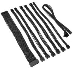 Kolink Core Pro fonott kábelhosszabbító kit 12V-2x6 Type 1 Jet Black (COREPRO-EK-12VT1-BLK) (COREPRO-EK-12VT1-BLK)
