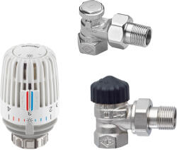 Heimeier Kit robinet calorifer termostatat + robinet calorifer retur + cap ter (K2STDREGK)
