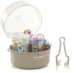 Jané Sterilizator microunde, Jane, Capacitate 6 biberoane, BPA Free, 16.5 cm x 20 cm (8420421038789) - roua Sterilizator electronic