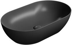 SAPHO GSI PURA 60x37 cm kerámiamosdó, matt fekete 883426 (883426)