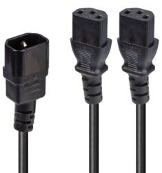 Noname Lindy IEC Splitter Cable IEC C14 to 2 x IEC C13 2m Black . 30039 (.30039)