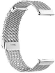 strap-013 Huawei GT / GT2 46mm / Galaxy Watch 46mm / Fossil Gen 5 Carlyle 46mm 22mm szürke rozsdamentes acél hálós okosóra szíj (strap-013)