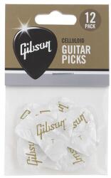 Gibson Perloid White Picks Thin 12 Pack