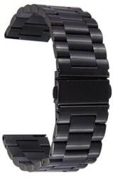 strap-004 Samsung Gear S3 Classic Smart watch okosóra fekete, pillangó csattos acél szíj (22mm) (strap-004)