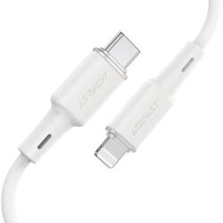 ACEFAST C2-01w Acefast C2-01 Type-C - Lightning kábel, 1.2m, PD30W, 3A, MFI engedélyes, szilikon, fehér (C2-01w)