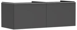 Hansgrohe Xelu Q Dupla Konzolos mosdószekrény 1360/550 mosdótálakhoz, matt fehér fogantyú/matt szürke gyémánt 54067700 (54067700)