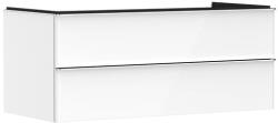 Hansgrohe Xelu Q Két fiókos mosdószekrény 1180/550 mosdótálhoz, króm fogantyú/magasfényű fehér 54082000 (54082000)