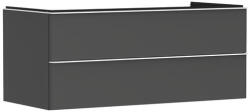 Hansgrohe Xelu Q Két fiókos mosdószekrény 1180/550 mosdótálhoz, matt fehér fogantyú/matt szürke gyémánt 54083700 (54083700)