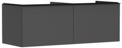 Hansgrohe Xelu Q Dupla Konzolos mosdószekrény 1360/550 mosdótálakhoz, matt fekete fogantyú/matt szürke gyémánt 54067670 (54067670)