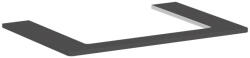 Hansgrohe Xelu Q Pultlap konzolos szekrényhez 780/550 középkivágással, ráültetett mosdótálhoz 600/480, matt szürke gyémánt 54109910 (54109910)