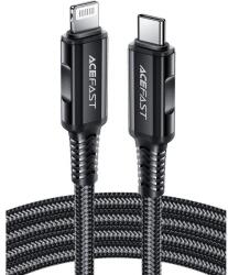ACEFAST C4-01b Acefast C4-01 Type-C - Lightning kábel, 1.8m, PD30W, 3A, MFI engedélyes, fekete (C4-01b)