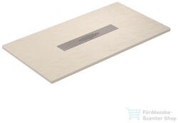 becrisa MURCIA 85x80 cm-es (A oldal x B oldal, lásd műszaki rajz) zuhanytálca palakő hatású felülettel, Beige MUR05P85X80 (MUR05P85X80)