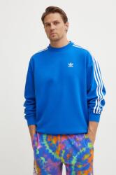 Adidas felső Oversize Crew férfi, mintás, IZ2479 - kék L