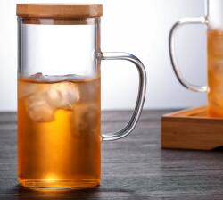 AVX AVX-WB300 300ml-es üveg pohár tetővel