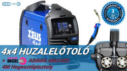 Panelectrode ZEUS 200 Double Pulse inverteres hegesztőgép + BINZEL ABIMIG MB24KD 4 m hegesztőpisztoly (MIGMAGZEUS200DP)