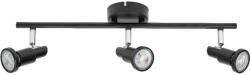 OSRAM LED SPOT BLACK beltéri oldalfali lámpatest fekete színben, 3db GU10 foglalattal, IP20 védettséggel, 5 év garanciával, 220-240V ( 4058075828803 ) (4058075828803)