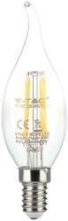V-TAC 4W E14 természetes fehér filament C35 LED gyertyaláng égő - SKU 214429 (214429)