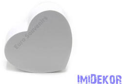  Szív alakú papírdoboz 22, 5x20x9, 5cm - Fehér