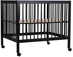 Childhome Tarc Childhome 97 cu roti 75x95 cm MDF Negru (CH-PA97BL) - caruciorcopii