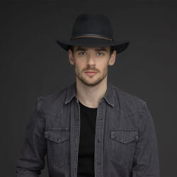 Bailey 1922 Bailey 1922, Palarie neagra nelles litefelt fedora (70646BH-Negru)