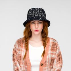 Kangol Kangol, Palarie neagra needlepunch floral bucket (K5391-Negru)
