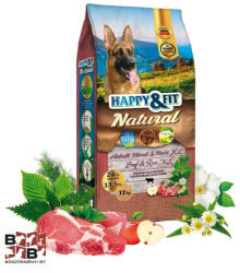 Happy&Fit Natural Adult Rind&Reis XL 12 kg (HF99652)