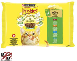Friskies Macskaeledel 4x85g Marha + Csirke + Tonhak + Tőkehal alutasakos (44093863)