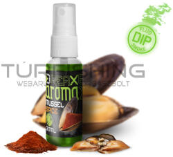 Delphin AromaX/30ml dip spray Kagyló-fűszer/fluo zöld (101004676) - turfishing