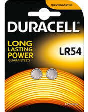 Duracell Baterie alcalina DURACELL 5000394052550 , LR54 B2, 2 bucati