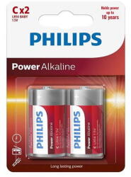 Philips Baterie Power Alkaline Lr14 C Blister 2 Buc P (ph-lr14p2b/10)