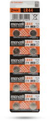 Maxell - Baterie tip buton LR44 Alkaline 1, 5V (18750) - pcone