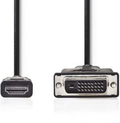 Nedis CCGB34800BK30 - Cablu HDMI - DVI | Conector HDMI - mufă DVI-D cu 24+1 pini | 3 m | Culoare neagră (CCGB34800BK30)