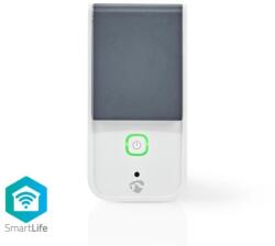 Nedis WIFIPO120EWT - Priză SmartLife Smart | Wi-Fi | IP44 | Contor de consum | 3680 W | Franța / Tip E (CEE 7/6) | -30 - 40 °C (WIFIPO120EWT)