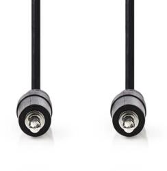 Nedis CAGB22000BK10 - Sztereó audiokábel | 3, 5 mm-es dugó - 3, 5 mm-es dugó | 1 m | Fekete (CAGB22000BK10)