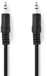 Nedis CAGB22000BK20 - Sztereó audiokábel | 3, 5 mm-es dugó - 3, 5 mm-es dugó | 2 m | Fekete (CAGB22000BK20)