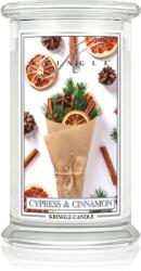 Kringle Candle Cypress & Cinnamon illatgyertya 624 g