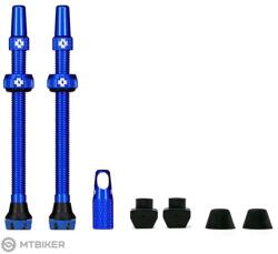 Muc-Off Tubeless Presta Valve KIT cső nélküli szelepek, gömbcsap 80 mm, kék (80 mm)